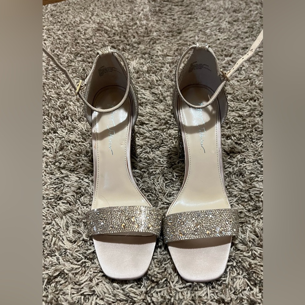 Betsey Johnson Glittering Gold Heels